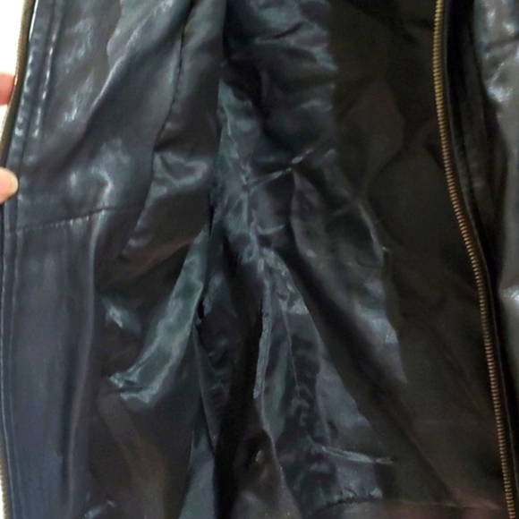 Fafifurni faux Leather Jacket European size 48 made in Italy - Picture 8 of 10